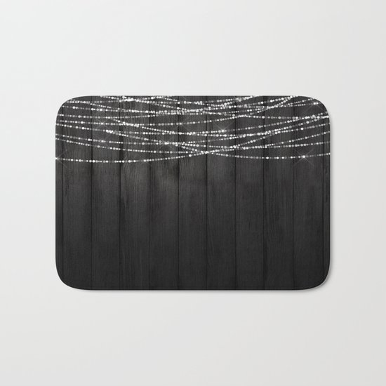Fairy Lights on Wood 01 Bath Mat