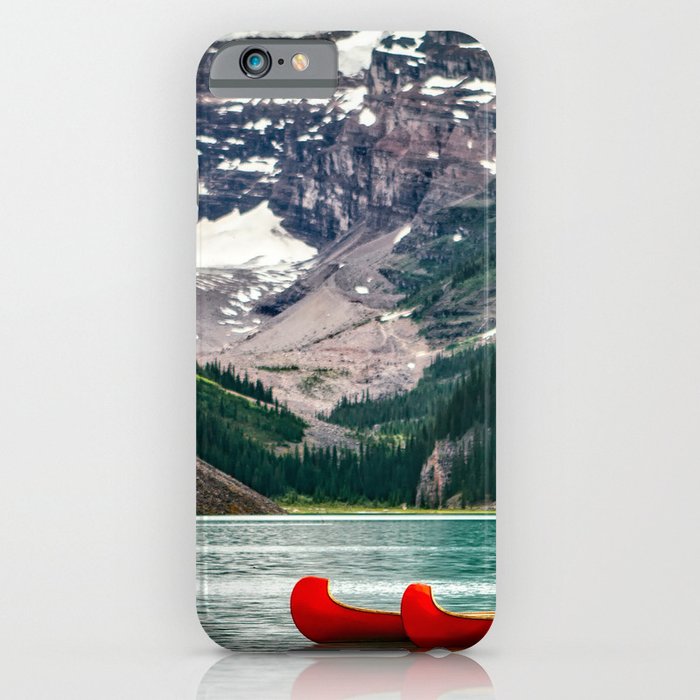 Canada Photography - Red Kayaks iPhone Case