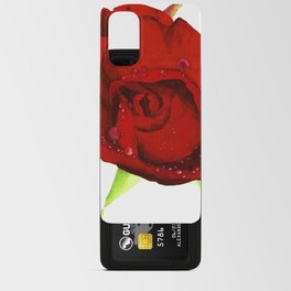 crimson rose Android Card Case