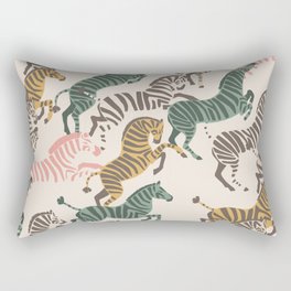 Zebra Stampede Rectangular Pillow