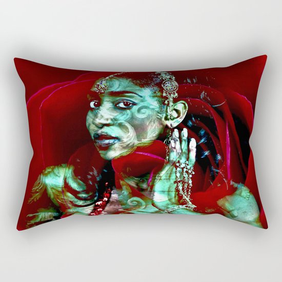 ORIENTAL ROSE Rectangular Pillow