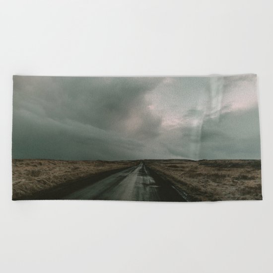 Miles to Go x Iceland Road Beach Towel
