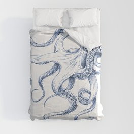 Blue Octopus Comforter