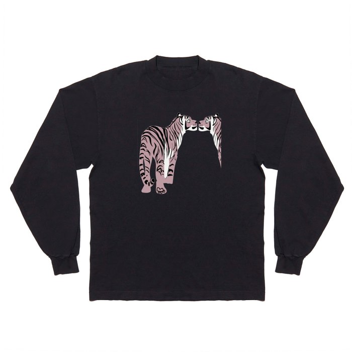 Year of the tiger Pink Tiger Duo Long Sleeve T Shirt