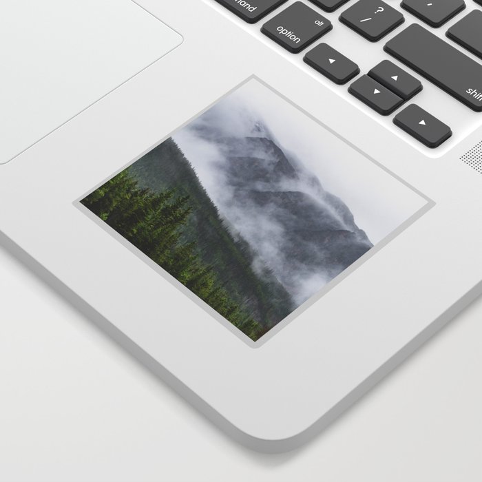 Jasper National Park Fog | Landscape Photography Sticker