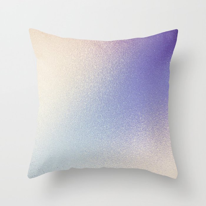 Iridescent Vanilla Violet Throw Pillow