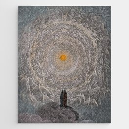 Gustave Dore - The saintly throng form a rose in the empyrean Jigsaw Puzzle