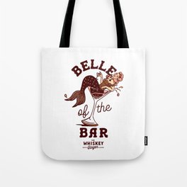 Belle Of The Bar Pinup Mermaid Tote Bag