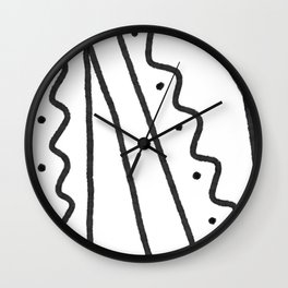 NOTIONS Black & White Wall Clock