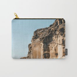 Mexico Photography - Tall Cliff By The Ocean Shore Carry-All Pouch