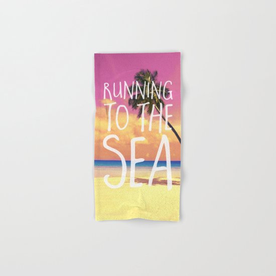 Running to the Sea Hand & Bath Towel