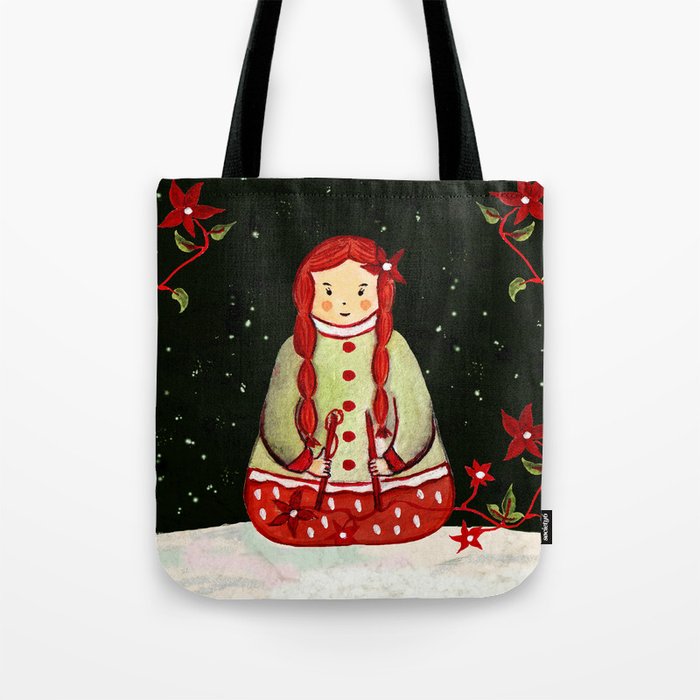 Winter Magic Girl Tote Bag