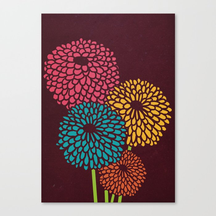 Still Life Chrysanthemum Canvas Print