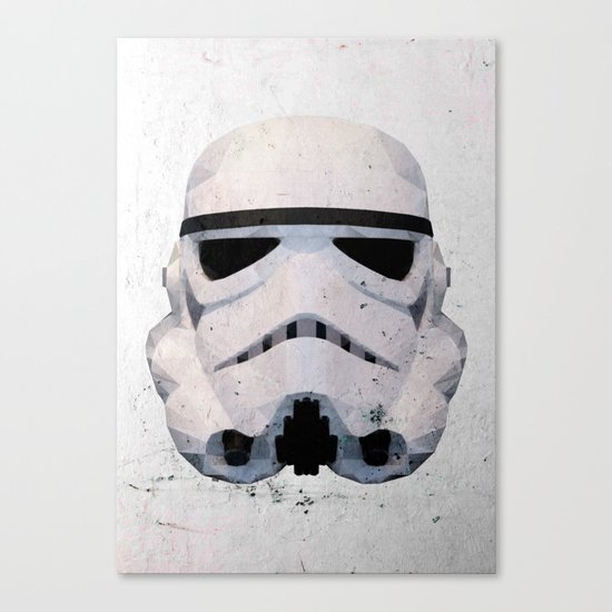 Stormtrooper Low Poly Canvas Print