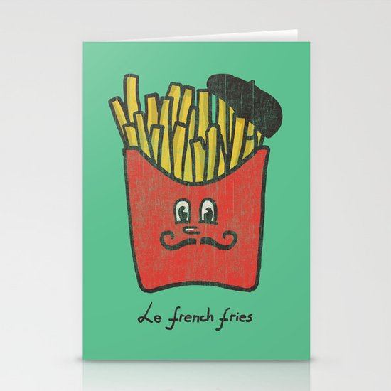 French Fries Stationery Cards
