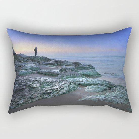 "Evening view" Rectangular Pillow