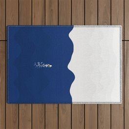 Lone Surfer  Outdoor Rug