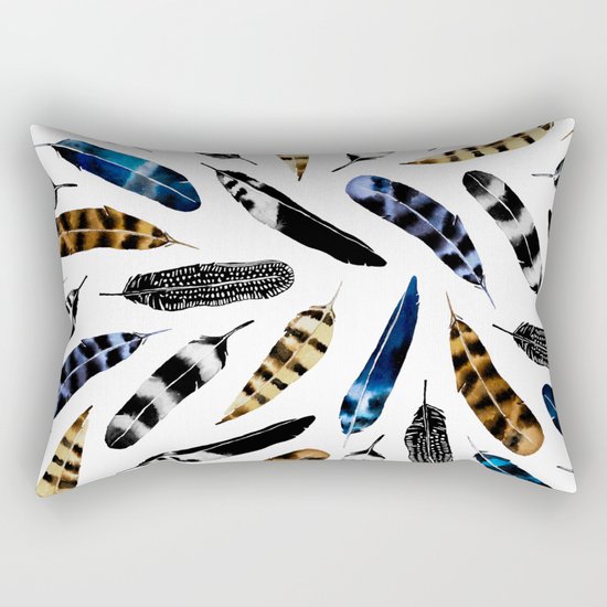 Bohemian Free Feather Rectangular Pillow