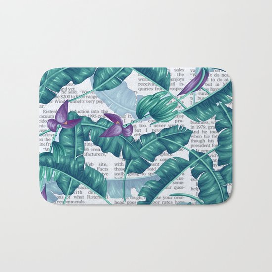 tropical news Bath Mat