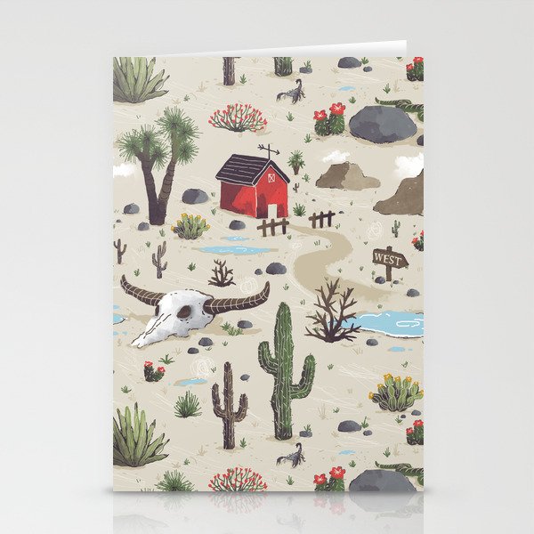Somewhere In The Desert Stationery Cards