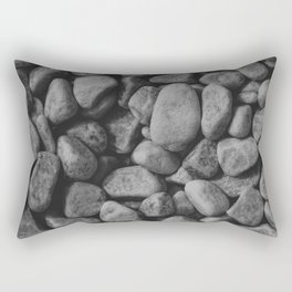 Rock on rocks - Black & White Rectangular Pillow