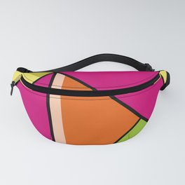 Abstract 6 Fanny Pack | Minimal, Abstractart, Stencil, Green, Vector, Abstract, Pop Art, Yellow, Graphicdesign, Concept 