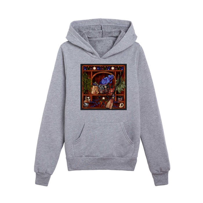 Witches' cottage Kids Pullover Hoodie