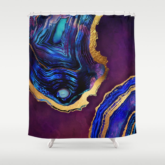 Agate Abstract Shower Curtain