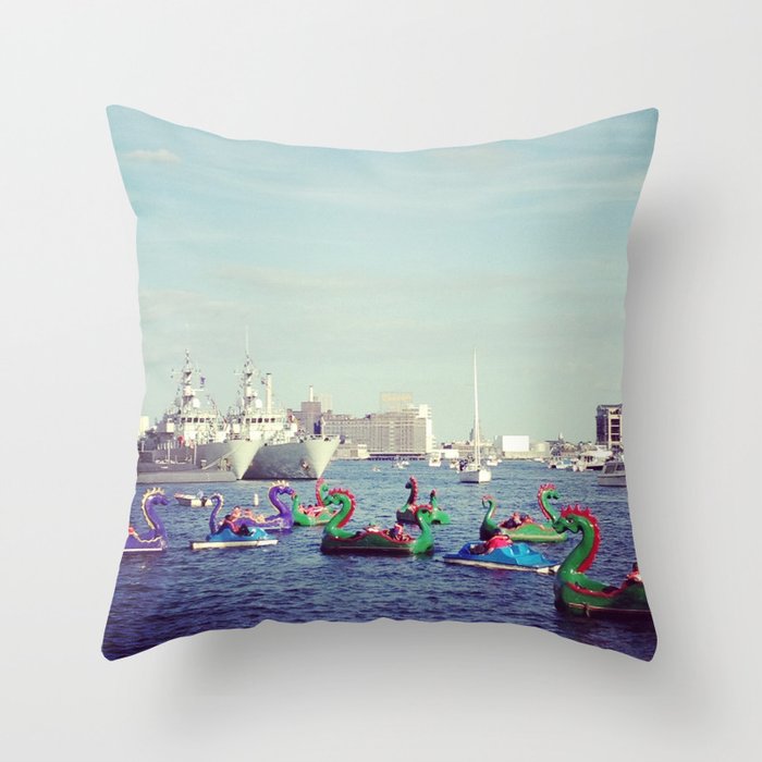 Baltimore Inner Harbor Throw Pillow
