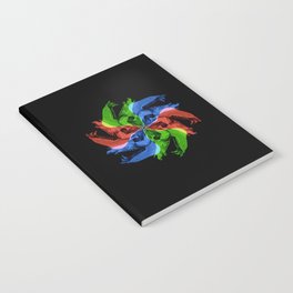 RGB Pig Skull Notebook