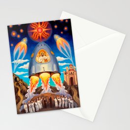 Space art ancient aliens Stationery Card