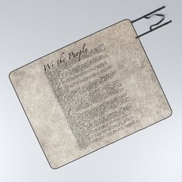 United States Bill of Rights (US Constitution) Picnic Blanket