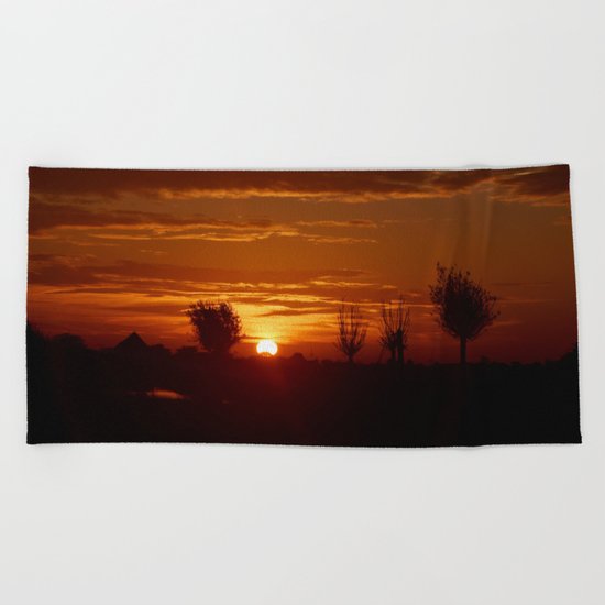 City Sunlight Beach Towel