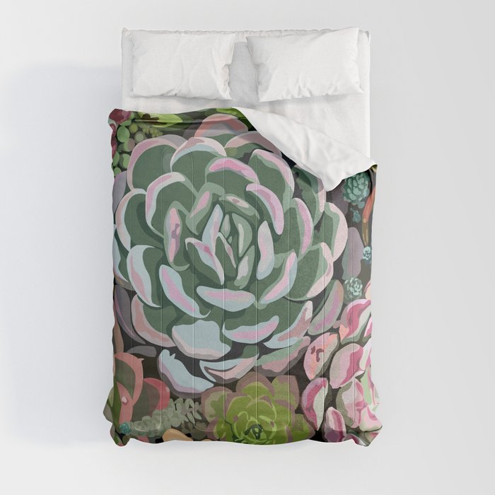 Succulent Garden Comforter