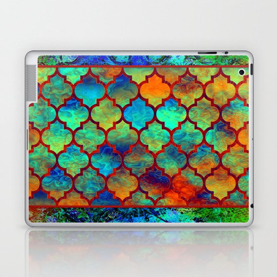 Bohemian hippy colorful country design Laptop & iPad Skin