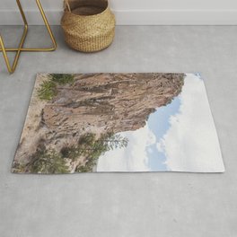 The Cliffs of Bandelier - New Mexico Photography Rug