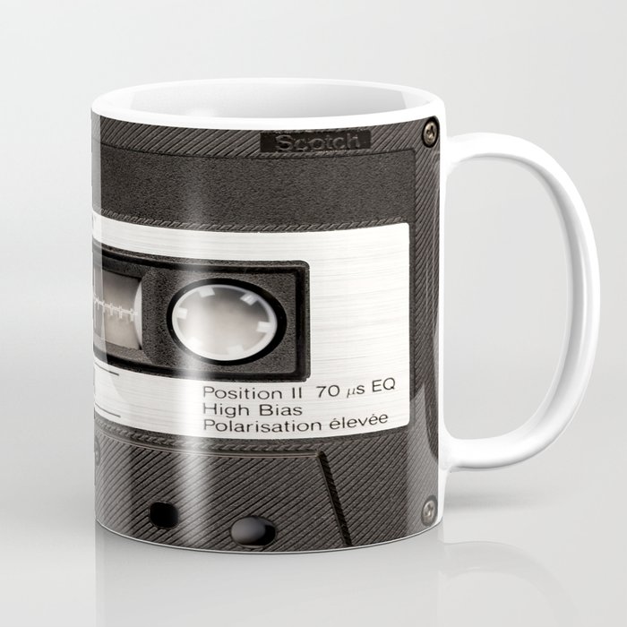 Cassette Tape Black And White #decor #society6 #buyart Coffee Mug