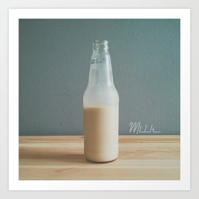 The milk Art Print