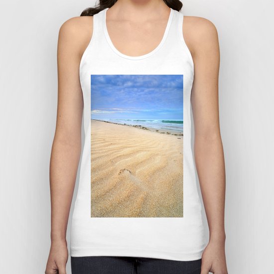 "Levante wind " Magic Tarifa beach at sunrise Unisex Tank Top
