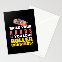 You Love Rollercoasters Amusement Park Stationery Card