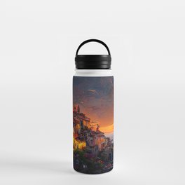 Sunset on the Italian Riviera Water Bottle