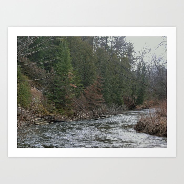 Outdoors, Rifle River, Nature, Adventure, Fishing, Relaxation Art Print