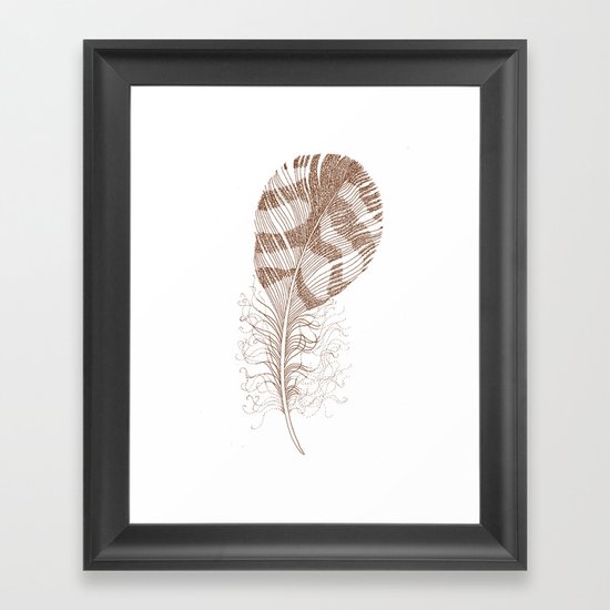 The Solitary Feather Framed Art Print