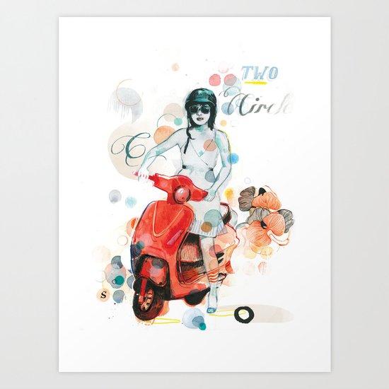 At the Lights 2 Art Print