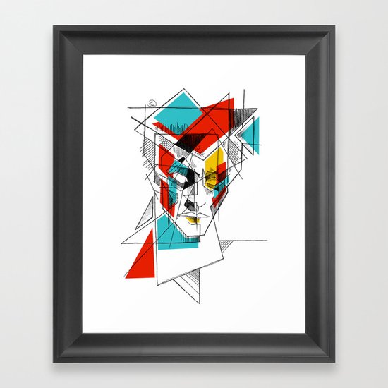 ziggy stardust 2 Framed Art Print