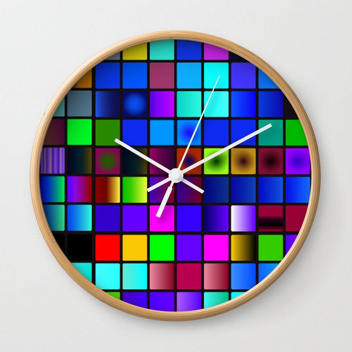 Palette color Wall Clock