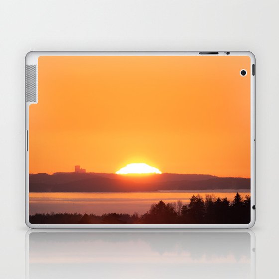 Sunset over Castle Laptop & iPad Skin