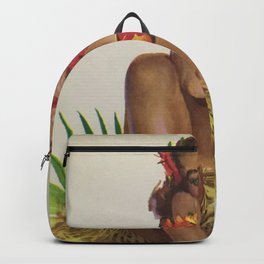 Hawaiian Hula Maiden Vintage Travel Poster Backpack
