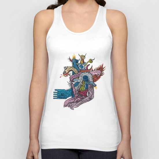 New god makina - Print available!! Unisex Tank Top