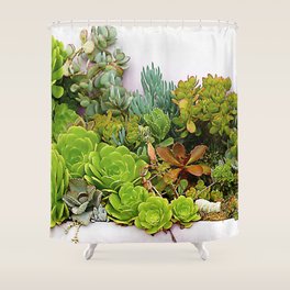 Garden Succulents Shower Curtains For Any Bathroom Decor Society6